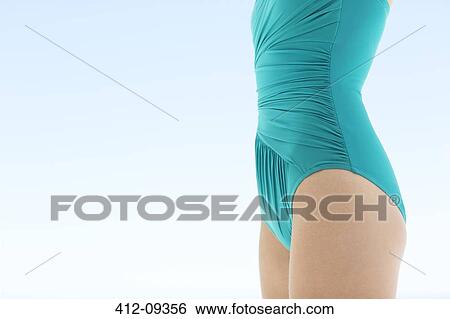 Close up of woman in bathing suit View Large Photo Image Stock Photograph - Close up of woman in bathing suit. Fotosearch
