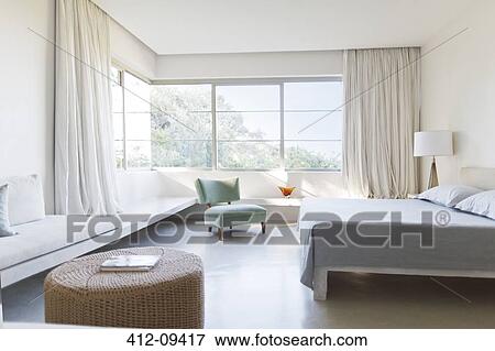 Modern bedroom View Large Photo Image Stock Photo - Modern bedroom. Fotosearch