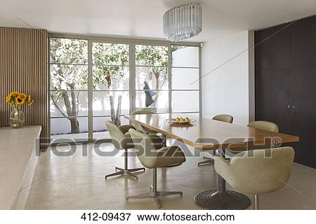 Modern dining room View Large Photo Image Stock Photo - Modern dining room. Fotosearch