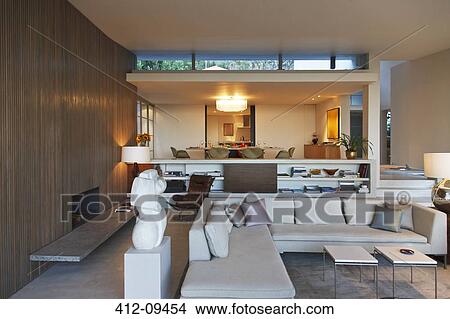 Modern living room View Large Photo Image Picture - Modern living room. Fotosearch