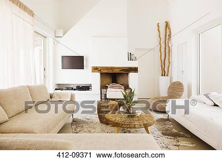 Stock Image - Modern living room. Fotosearch