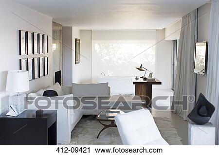 Modern studio apartment View Large Photo Image Stock Image - Modern studio apartment. Fotosearch