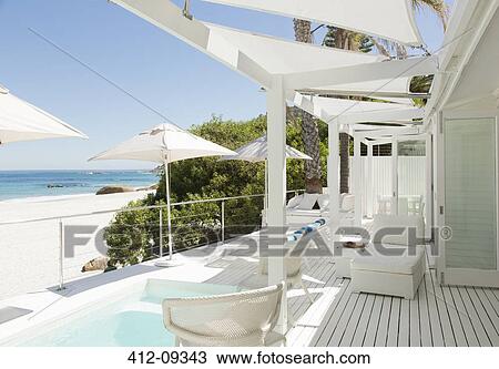 Patio overlooking beach and ocean View Large Photo Image Stock Image - Patio overlooking beach and ocean. Fotosearch