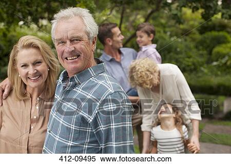 Portrait of smiling senior couple outdoors View Large Photo Image Stock Photography - Portrait of smiling senior couple outdoors. Fotosearch