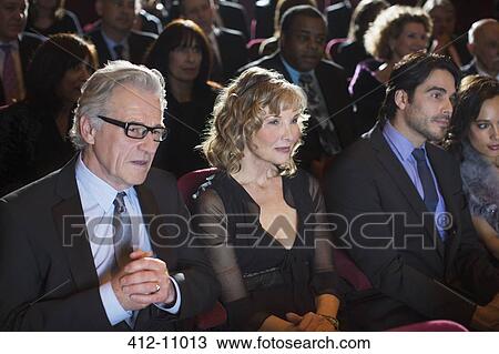 Attentive theater audience View Large Photo Image Stock Image - Attentive theater audience. Fotosearch