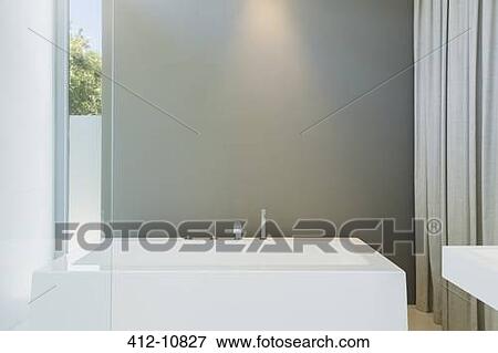 Bathtub in modern bathroom View Large Photo Image Stock Photo - Bathtub in modern bathroom. Fotosearch