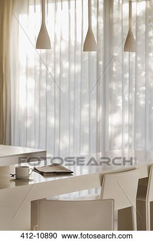 Breakfast bar in modern kitchen View Large Photo Image Stock Image - Breakfast bar in modern kitchen. Fotosearch