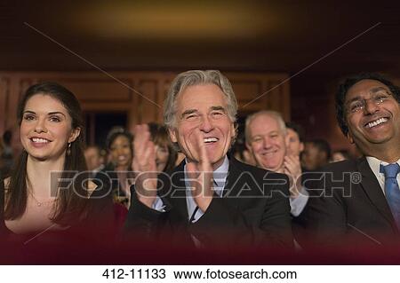 Clapping theater audience View Large Photo Image Stock Image - Clapping theater audience. Fotosearch