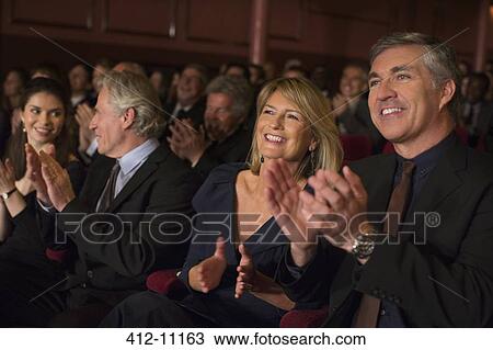 Clapping theater audience View Large Photo Image Stock Image - Clapping theater audience. Fotosearch