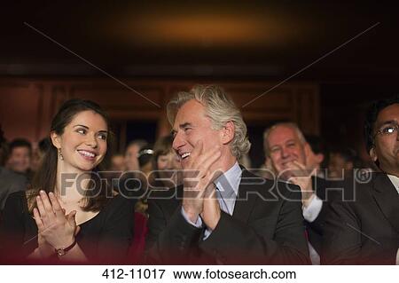 Clapping theater audience View Large Photo Image Stock Photo - Clapping theater audience. Fotosearch