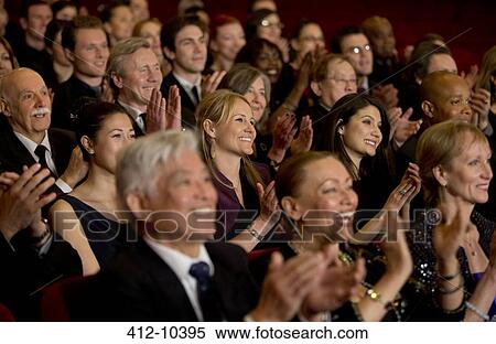 Clapping theater audience View Large Photo Image Stock Photography - Clapping theater audience. Fotosearch