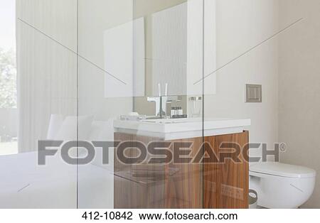 Glass walls of modern bathroom View Large Photo Image Stock Image - Glass walls of modern bathroom. Fotosearch