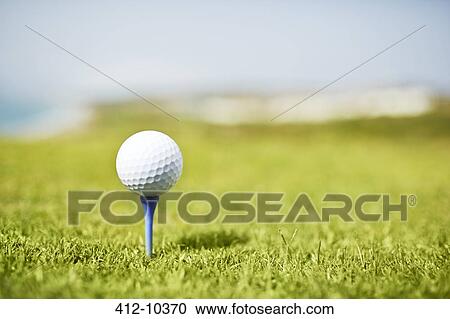 Golf ball on tee View Large Photo Image Stock Image - Golf ball on tee. Fotosearch