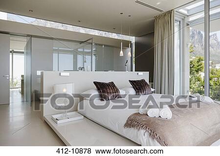 Stock Photo - Modern bedroom. Fotosearch