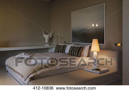 Modern bedroom View Large Photo Image Stock Photograph - Modern bedroom. Fotosearch