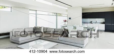 Modern open floor plan View Large Photo Image Picture - Modern open floor plan. Fotosearch