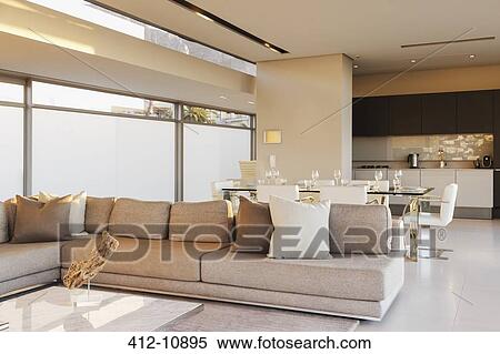 Stock Photography - Modern open floor plan. Fotosearch