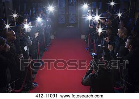 Paparazzi waiting on red carpet View Large Photo Image Stock Image - Paparazzi waiting on red carpet. Fotosearch