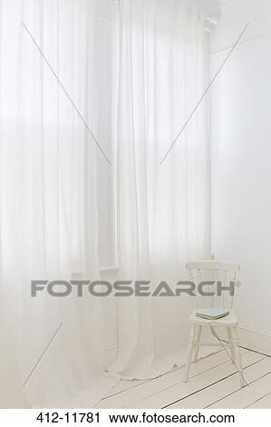 Sheer curtains in modern room View Large Photo Image Stock Image - Sheer curtains in modern room. Fotosearch