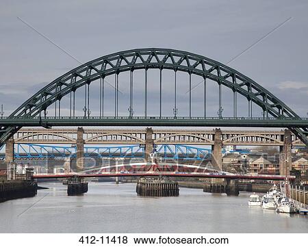 Urban bridges over river View Large Photo Image Stock Photo - Urban bridges over river. Fotosearch