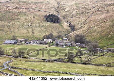 Village in rural valley View Large Photo Image Stock Image - Village in rural valley. Fotosearch