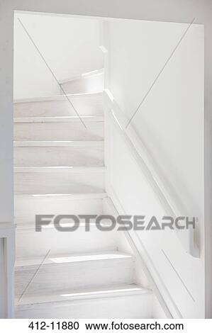 White staircase View Large Photo Image Stock Image - White staircase. Fotosearch