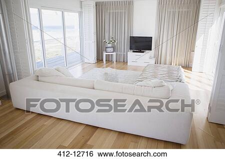 Modern living room View Large Photo Image Stock Photograph - Modern living room. Fotosearch