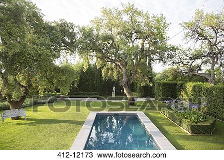 Pool in formal garden View Large Photo Image Stock Image - Pool in formal garden . Fotosearch