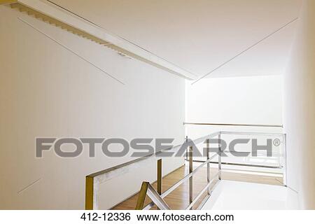 Railing and corridor in office View Large Photo Image Stock Photograph - Railing and corridor in office. Fotosearch