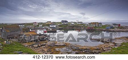Village along craggy bay View Large Photo Image Stock Image - Village along craggy bay. Fotosearch