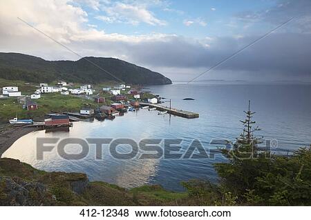 Village and dock along ocean View Large Photo Image Stock Photo - Village and dock along ocean. Fotosearch