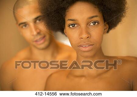 Close up of couple with bare chests View Large Photo Image Stock Photograph - Close up of couple with bare chests. Fotosearch