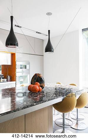 Lamps and vase in modern kitchen View Large Photo Image Picture - Lamps and vase in modern kitchen. Fotosearch