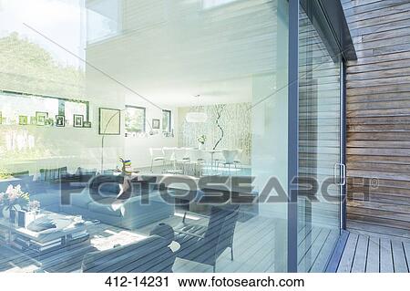 Living room of modern house View Large Photo Image Stock Image - Living room of modern house. Fotosearch