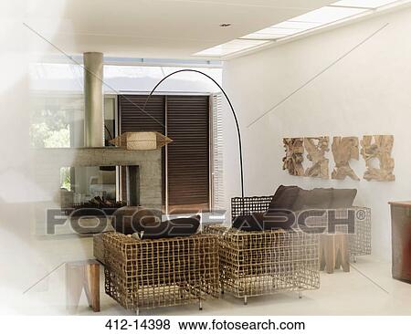 Modern living room View Large Photo Image Stock Photo - Modern living room. Fotosearch