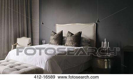 Elegant bedroom View Large Photo Image Stock Photo - Elegant bedroom. Fotosearch