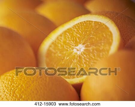 Extreme close up of sliced Salustiana orange View Large Photo Image Stock Image - Extreme close up of sliced Salustiana orange. Fotosearch