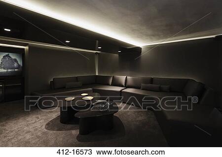 Stock Image - Home theater. Fotosearch