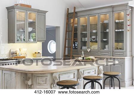 Stock Photo - Luxury kitchen. Fotosearch