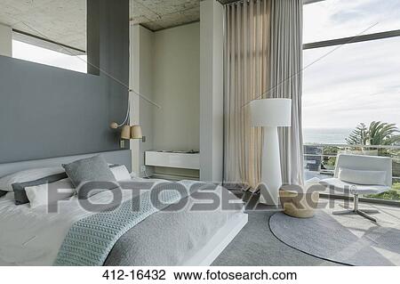 Modern bedroom View Large Photo Image Stock Image - Modern bedroom. Fotosearch