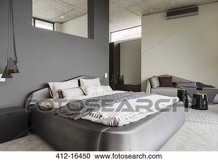 Stock Image - Modern bedroom. Fotosearch