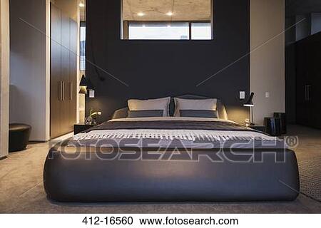 Modern bedroom View Large Photo Image Stock Image - Modern bedroom. Fotosearch