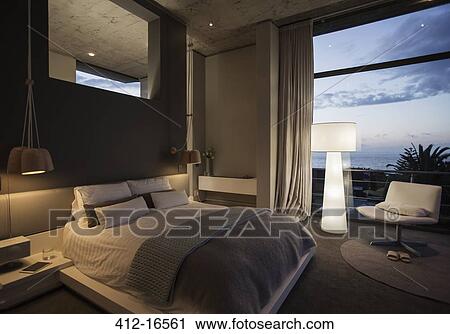 Modern bedroom View Large Photo Image Stock Image - Modern bedroom. Fotosearch