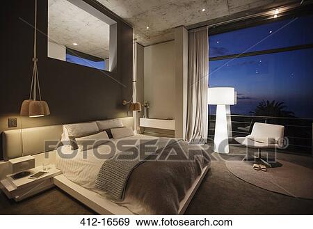 Modern bedroom View Large Photo Image Stock Photo - Modern bedroom. Fotosearch