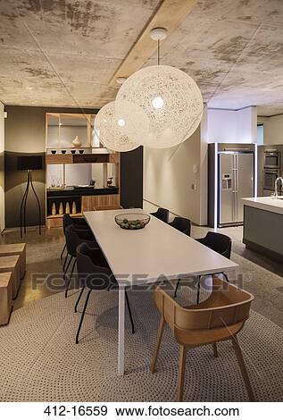 Stock Photo - Modern dining room. Fotosearch