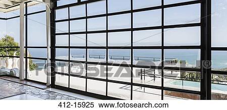 Stock Photography - Patio overlooking ocean. Fotosearch