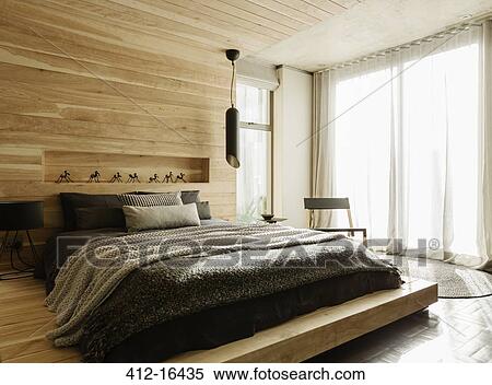 Sunny modern bedroom View Large Photo Image Stock Photography - Sunny modern bedroom. Fotosearch