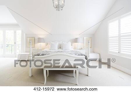 White luxury bedroom View Large Photo Image Stock Image - White luxury bedroom. Fotosearch