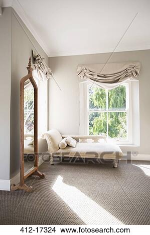 Chaise in sunny luxury bedroom View Large Photo Image Picture - Chaise in sunny luxury bedroom. Fotosearch