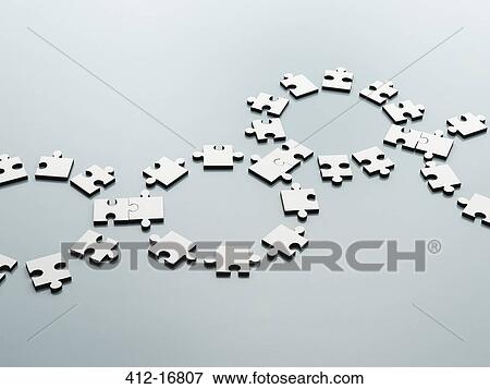 Connected jigsaw pieces View Large Photo Image Stock Photo - Connected jigsaw pieces. Fotosearch